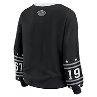 T-shirt de sport à manches longues noir WEAR by Erin Andrews pour femme des Kings Los Angeles