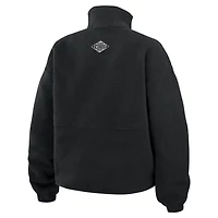 Women's WEAR by Erin Andrews  Black Los Angeles Kings Polar Fleece Half-Zip Jacket