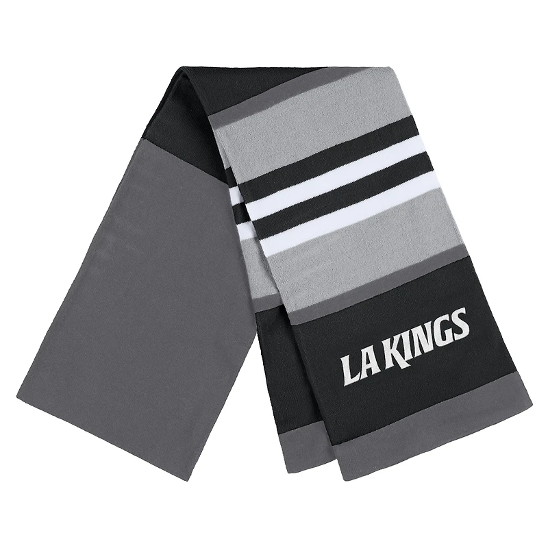WEAR by Erin Andrews Ensemble gants et écharpe à rayures des Kings de Los Angeles pour femmes