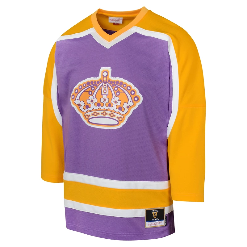 Maillot violet pour jeunes des Kings de Los Angeles 1980 Blue Line Mitchell & Ness