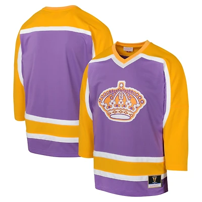 Maillot violet pour jeunes des Kings de Los Angeles 1980 Blue Line Mitchell & Ness