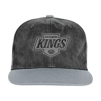 Casquette ajustable True Retro Deadstock des Kings de Los Angeles pour jeunes Outerstuff, noir/argent