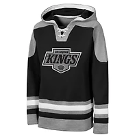 Youth Outerstuff  Black Los Angeles Kings Ageless Must Have Home V-Neck Hoodie