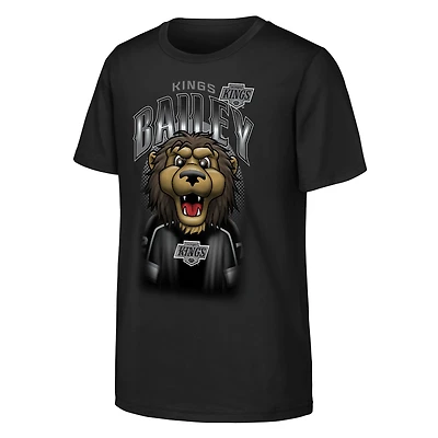 Youth Outerstuff  Black Los Angeles Kings Mascot Highlight T-Shirt