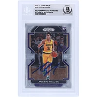Austin Reaves Los Angeles Lakers Carte de recrue authentifiée 2021-22 Panini Prizm #165 autographiée par les fans de Beckett
