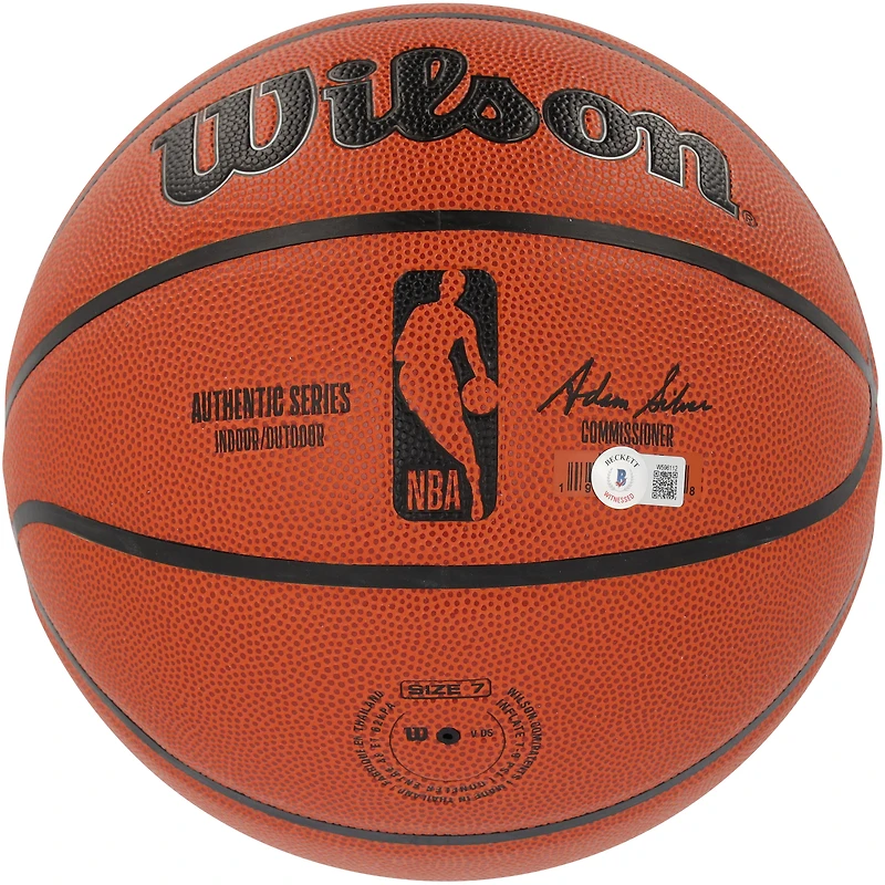 Ballon de basket-ball d'intérieur/extérieur Wilson Authentic Series autographié par Austin Reaves des Los Angeles Lakers