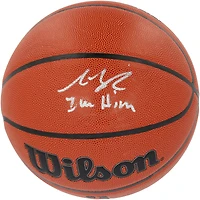 Ballon de basket d'intérieur/extérieur Wilson Authentic Series autographié par Austin Reaves des Los Angeles Lakers avec inscription « I'm Him »