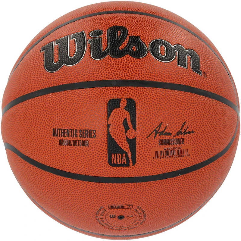 Ballon de basket d'intérieur/extérieur Wilson Authentic Series autographié par Austin Reaves des Los Angeles Lakers avec inscription « I'm Him »