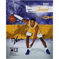 Bronny James Los Angeles Lakers Autographed 8" x 10" Stylized Photograph