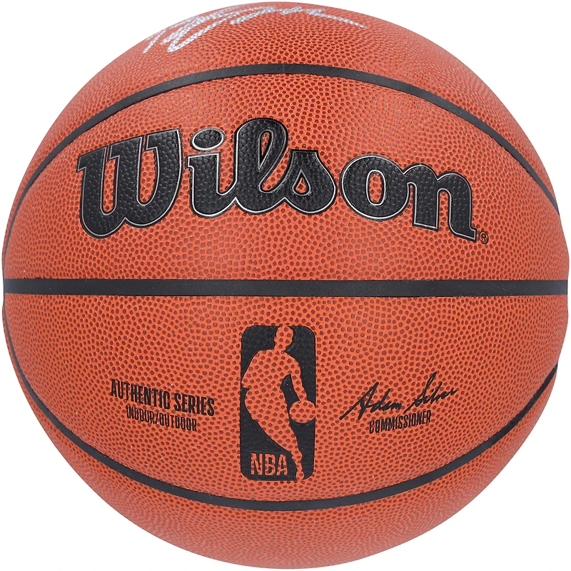 Bronny James Los Angeles Lakers Autographed Wilson Authentic Series Indoor/Outdoor Basketball