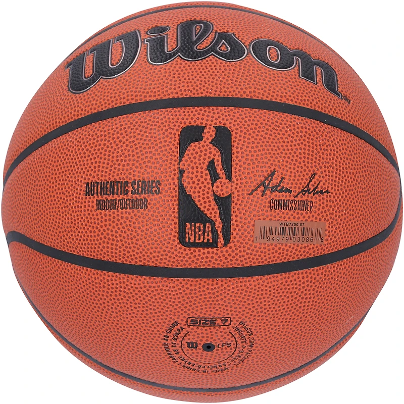 Bronny James Los Angeles Lakers Autographed Wilson Authentic Series Indoor/Outdoor Basketball