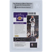 Carte authentifiée autographiée par Carmelo Anthony des Los Angeles Lakers Panini Contenders #82 Beckett 2021-22