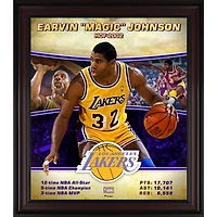 Earvin "Magic" Johnson Los Angeles Lakers Framed 15" x 17" Hardwood Classics Player Collage
