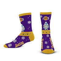 For Bare Feet  Purple Los Angeles Lakers Team Sweater Socks