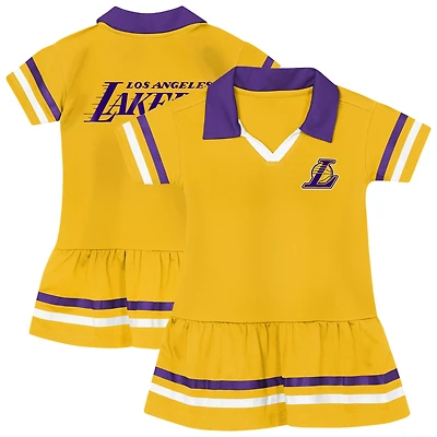 Girls Outerstuff Gold Los Angeles Lakers Star Player Fashion Dress