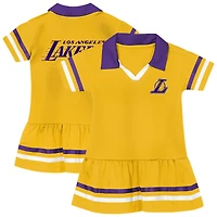 Girls Outerstuff Gold Los Angeles Lakers Star Player Fashion Dress