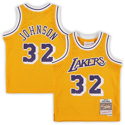 Infant Mitchell & Ness Magic Johnson Gold Los Angeles Lakers Retired Player Jersey