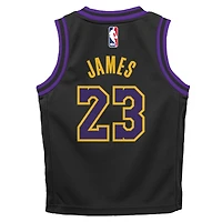 Maillot Swingman Nike LeBron James noir Los Angeles Lakers édition City 2025/26 pour bébé