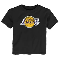 T-shirt noir pour bébé Outerstuff avec logo principal des Los Angeles Lakers