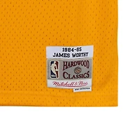 James Worthy Los Angeles Lakers Autographed Mitchell and Ness Gold 1984-1985 Swingman Jersey with "HOF 03" Inscription