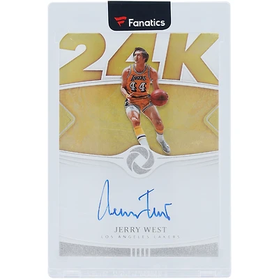 Jerry West Los Angeles Lakers Autographed 2018-19 Panini Opulence 24K #24-JWS #47/79 Card
