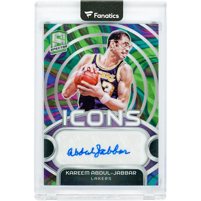 Kareem Abdul-Jabbar Los Angeles Lakers Autographed 2023-24 Panini Spectra Icons #IA-KAJ #2/5 Card