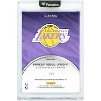Kareem Abdul-Jabbar Los Angeles Lakers Autographed 2023-24 Panini Spectra Icons #IA-KAJ #2/5 Card
