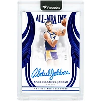 Kareem Abdul-Jabbar Los Angeles Lakers Autographed 2024-25 Panini Flawless All NBA Ink Sapphire #ANB-KAJ #6/8 Card
