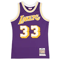 Kareem Abdul-Jabbar Los Angeles Lakers Autographed Mitchell & Ness 1983-84 Purple Authentic Jersey with Multiple Inscriptions - Limited Edition of 12