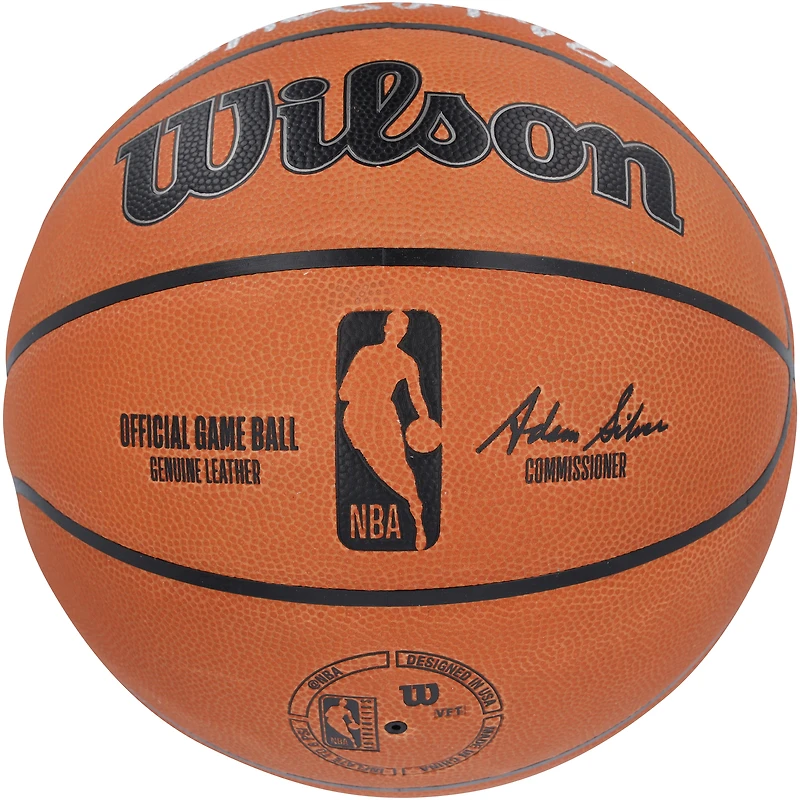 Kareem Abdul-Jabbar Los Angeles Lakers Autographed Wilson Official Game Basketball with Multiple Career Stats Inscriptions- Limited Edition #1/6