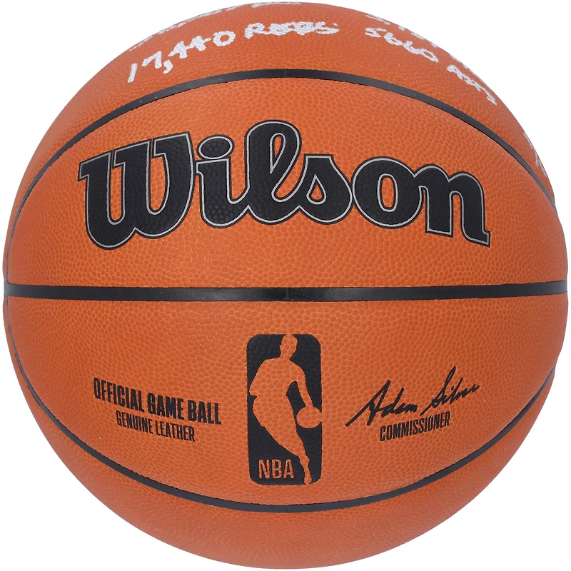 Kareem Abdul-Jabbar Los Angeles Lakers Autographed Wilson Official Game Basketball with Multiple Inscriptions - Limited Edition of 6