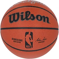 Ballon de basket-ball intérieur/extérieur Wilson Authentic Series autographié par Kareem Abdul-Jabbar, Magic Johnson et James Worthy des Los Angeles Lakers