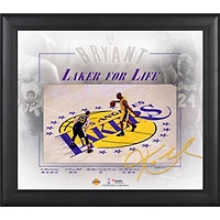 Collage encadré de Kobe Bryant, Los Angeles Lakers, 15" x 17" - Final Game