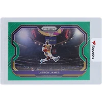 Carte LeBron James Los Angeles Lakers 2020-21 Panini Prizm Green Prizm #1
