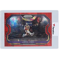 Carte LeBron James Los Angeles Lakers 2020-21 Panini Prizm Red Ice Prizm #1