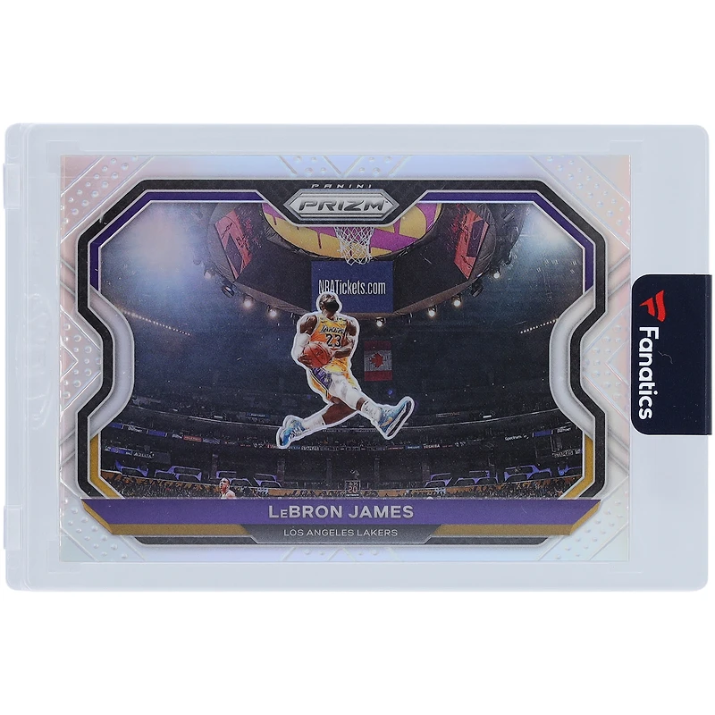 Carte LeBron James Los Angeles Lakers 2020-21 Panini Prizm Silver Prizm #1