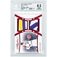Carte LeBron James Los Angeles Lakers 2023-24 Panini Flawless Dual Patches Relic #FDP-LBJ #10/15 authentifiée BGS 8.5 - Sous-notes 9.5, 8.5, 9, 8
