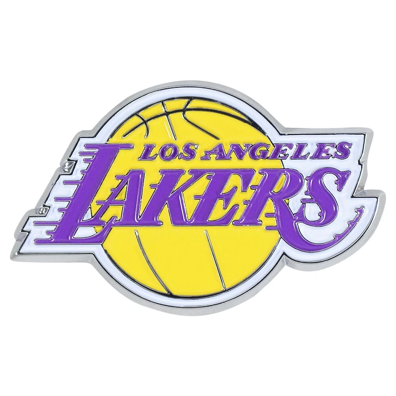 Logo des Los Angeles Lakers, emblème automobile en relief et couleur