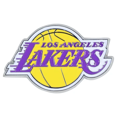 Logo Brands  Los Angeles Lakers Embossed Color Auto Emblem
