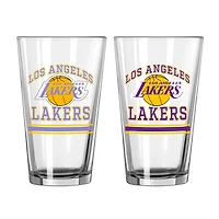 Lakers de Los Angeles 16oz. Verre à pinte, paquet de deux