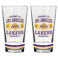 Ensemble de verres à mélange 2 pièces Los Angeles Lakers
