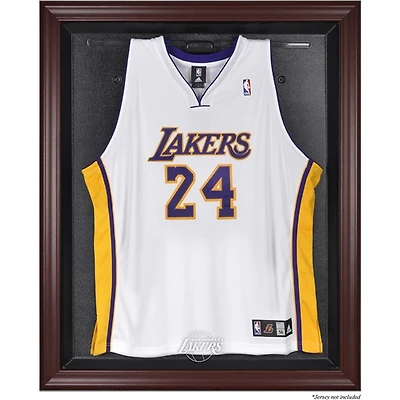 Vitrine de présentation encadrée en acajou avec logo de l'équipe des Los Angeles Lakers