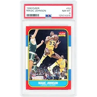 Carte Magic Johnson Los Angeles Lakers 1986-87 Fleer n° 53 authentifiée PSA 8