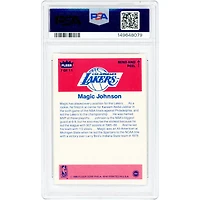 Magic Johnson Los Angeles Lakers 1986-87 Fleer Sticker #7 PSA Authenticated 8 Card