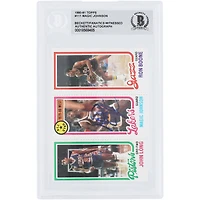 Magic Johnson Los Angeles Lakers Autographed 1980-81 Topps #111 Beckett Fanatics Witnessed Authenticated Rookie Card