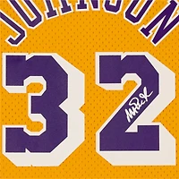 Magic Johnson Los Angeles Lakers Autographed Gold Mitchell & Ness Hardwood Classics Swingman Jersey
