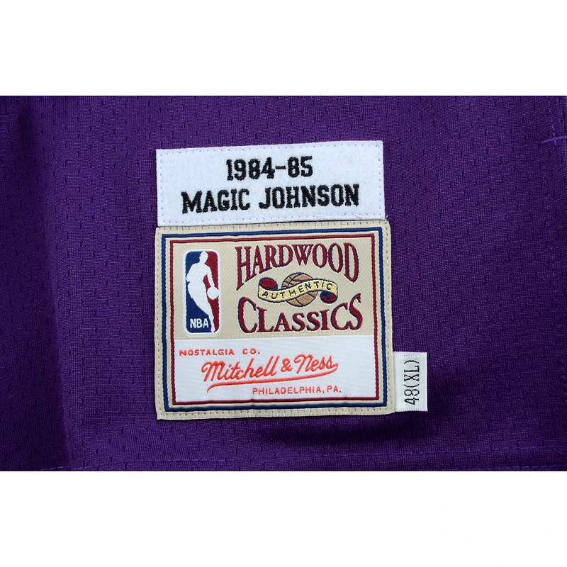 Magic Johnson Los Angeles Lakers Autographed Purple Mitchell & Ness Authentic Jersey