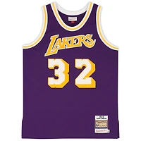 Magic Johnson Los Angeles Lakers Autographed Purple Mitchell & Ness Authentic Jersey