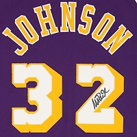 Magic Johnson Los Angeles Lakers Autographed Purple Mitchell & Ness Authentic Jersey