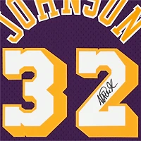 Magic Johnson Los Angeles Lakers Autographed Purple Mitchell & Ness Hardwood Classics Swingman Jersey